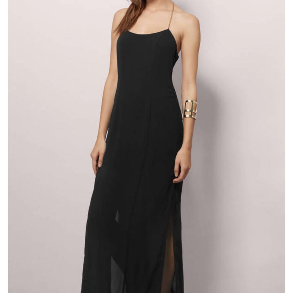 TOBI KEEP THE FAITH BLACK MAXI DRESS - Picture 4 of 6